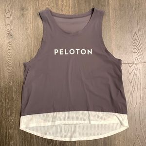 Women’s gray Peloton workout tank top